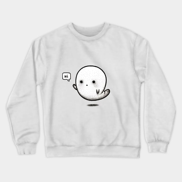 Mini Ghost Bud Crewneck Sweatshirt by Peter Ricq